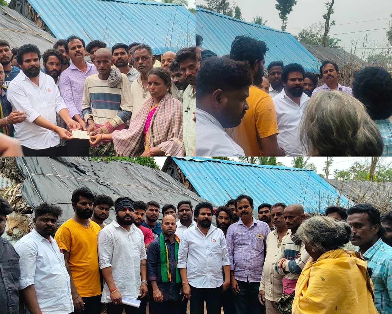 కుక్కల దాడిలో మరణించిన 50 గొర్రెలు, బాధిత కుటుంబాన్ని పరామర్శించి ఆర్ధిక భరోసా కల్పించిన పిసిసి చంద్రమోహన్